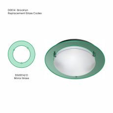Brooklyn Outer Mirror Replacement Glass For D0016