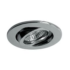 Hudson GU10 Adjustable Downlight Polished Chrome (Lamp Not Included), Cut Out: 84mm