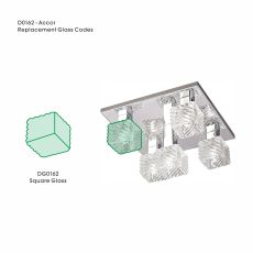 Accor Square Replacement Glass For D0162/0163/0164