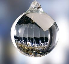 Glass Ball Clear Without Ring 30mm