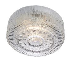 Estella Round Ceiling Lamp, 1 Light E27 White/Glass