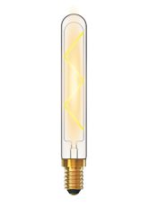 Classic Deco LED 185mm Tubular Z E14 Dimmable 4W 2700K Warm White, 300lm, Clear Glass, 3yrs Warranty