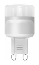 Value LED G9 2W Warm White Lamp, 3000K 136lm (Metalllic Silver)