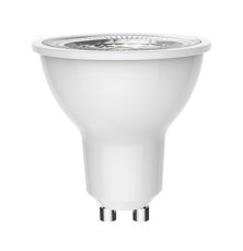 Focus LED GU10 Dimmable Lamp 5.5W Natural White 4000K, 500lm SCOB 36°, White Finish