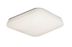 Quatro Flush Ceiling / Wall 28W Large LED 3000K, 2800lm, White Acrylic, 3yrs Warranty