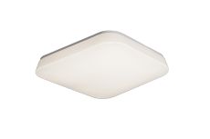 Quatro Ceiling / Wall 10W Small LED 3000K, 1200lm, White Acrylic, 3yrs Warranty