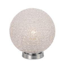 Bola Table Lamp 20cm Round 1 x E27, Chrome