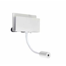 Cabarete Wall Light Rectangular 2 x 3W LED 3000K, 470lm, Switched White, 3yrs Warranty