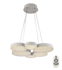 Lunas 60.5cm Pendant 61cm Diameter 54W LED 3000K, 2650lm, RF Remote Control White, 3yrs Warranty