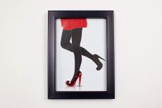 (DH) Glamour Red Shoes, Black Frame, Red Crystal