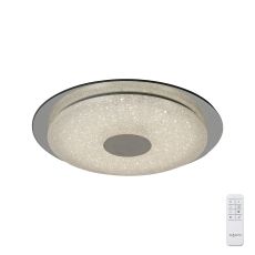 Virgin Sand Ceiling 45cm Round 18W LED 3000-6000K Tuneable, 1680lm, Remote Control White/Diamond, 3yrs Warranty