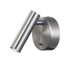 Prea Wall/Reading Light, 3W LED, 3000K, 210lm, Switched, Satin Nickel, 3yrs Warranty