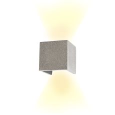 Taos Wall Lamp, 12W LED, 3000K, 1100lm, IP65, Dark Grey Cement, 3yrs Warranty