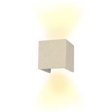 Taos Wall Lamp, 12W LED, 3000K, 1100lm, IP65, White Cement, 3yrs Warranty