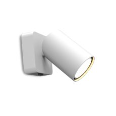 Sal 1 Light Switched Wall Light GU10, Matt White