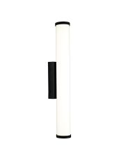 Acqua Wall Lamp Large, 1 x 12W LED, 4000K, 848lm, IP44,Sand Black, 3yrs Warranty
