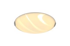 Aldo Ceiling 40.5cm, 1 x 24W LED, 3000K, 1404lm, Polished Chrome/White, 3yrs Warranty