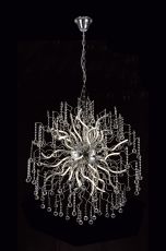 Aria 90cm Dimmable Pendant, 30 x 2.4W LED, 3000K, 5650lm, Polished Chrome, 3yrs Warranty