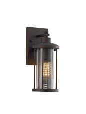 Arup Small Wall Lamp, 1 x E27, Antique Bronze/Clear Glass, IP54, 2yrs Warranty