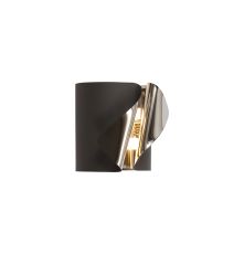 Brandacujun Wall Lamp, 1 x 7W LED, 3000K, 490lm, Sand Anthracite/Polished Chrome, 3yrs Warranty