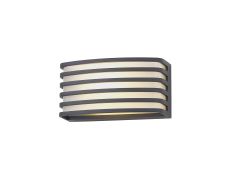 Calla Wall Lamp, 1 x E27, IP54, Anthracite/Opal PC Shade, 2yrs Warranty
