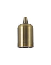 Briciole 4.7cm Lampholder Kit, Antique Brass, E27 c/w Cable Clamp & Deeper Shade Ring, Suitable For Shades & Cages