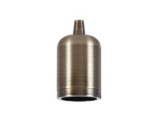Briciole 4.7cm Lampholder Kit, Antique Brass, E27 c/w Cable Clamp, Suitable For Shades & Cages