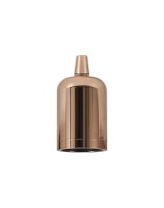Briciole 4.7cm Lampholder Kit, Rose Gold, E27 c/w Cable Clamp & Deeper Shade Ring, Suitable For Shades & Cages