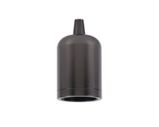 Briciole 4.7cm Lampholder Kit, Black Chrome, E27 c/w Cable Clamp, Suitable For Shades & Cages