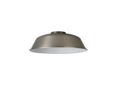 Briciole Round 25cm Lampshade With Angled Sides, Brushed Nickel