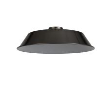 Briciole Round 35cm Lampshade With Angled Sides, Black Chrome