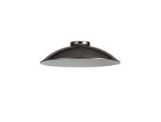 Briciole Shallow Round 25cm Lampshade, Black Chrome