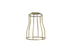 Briciole Tall Round 14cm Wire Cage Shade With Angled Sides, Gilt Bronze