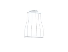Briciole Tall Round 14cm Wire Cage Shade With Angled Sides, White