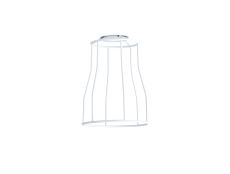 Briciole Tall Round 14cm Wire Cage Shade With Angled Sides, White