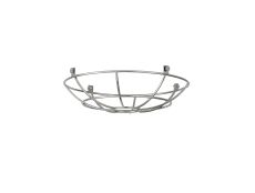 Briciole Clip On Shallow Round 25cm Wire Cage Shade, Chrome