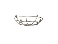Briciole Clip On Shallow Round 25cm Wire Cage Shade, Brushed Nickel
