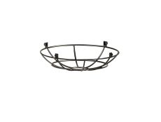 Briciole Clip On Shallow Round 25cm Wire Cage Shade, Black Chrome