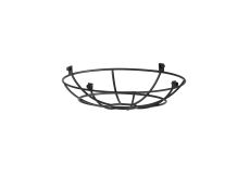 Briciole Clip On Shallow Round 25cm Wire Cage Shade, Black