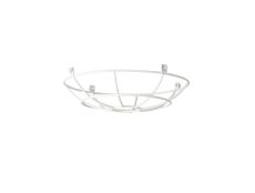 Briciole Clip On Shallow Round 25cm Wire Cage Shade, White