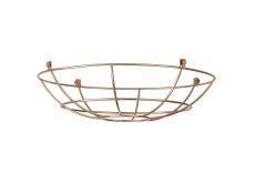 Briciole Clip On Shallow Round 35cm Wire Cage Shade, Rose Gold