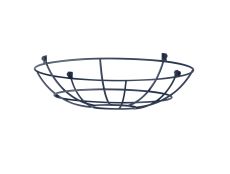 Briciole Clip On Shallow Round 35cm Wire Cage Shade, Cool Grey