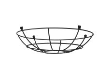 Briciole Clip On Shallow Round 35cm Wire Cage Shade, Black