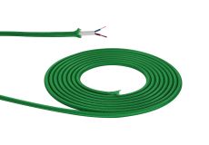 Briciole 1m Bottle Green Braided 2 Core 0.75mm Cable VDE Approved (qty ordered will be supplied as one continuous length)