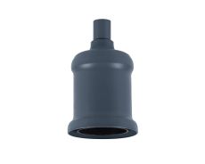Briciole 5cm Metal Lampholder Kit, Cool Grey, E27 c/w Cable Clamp, NOT Suitable For Shades & Cages