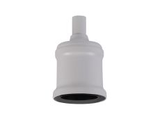 Briciole 5cm Metal Lampholder Kit, White, E27 c/w Cable Clamp, NOT Suitable For Shades & Cages