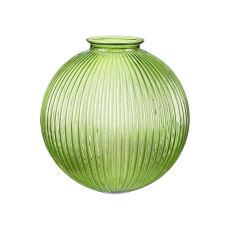 Briciole Acorn Ribbed 25cm Glass Shade (K), 100mm COLLAR REQUIRED,Green