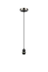 Jestero 12cm Suspension (FRAME ONLY), 1 Light E14, Satin Nickel / Satin Black