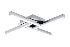 Dalaman 4 Light Ceiling, 4 x 6W LED, 4000K, 2210lm, IP44, Polished Chrome, 3yrs Warranty