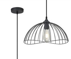 Digimail 40cm Dome Pendant, 1 x E27, Graphite